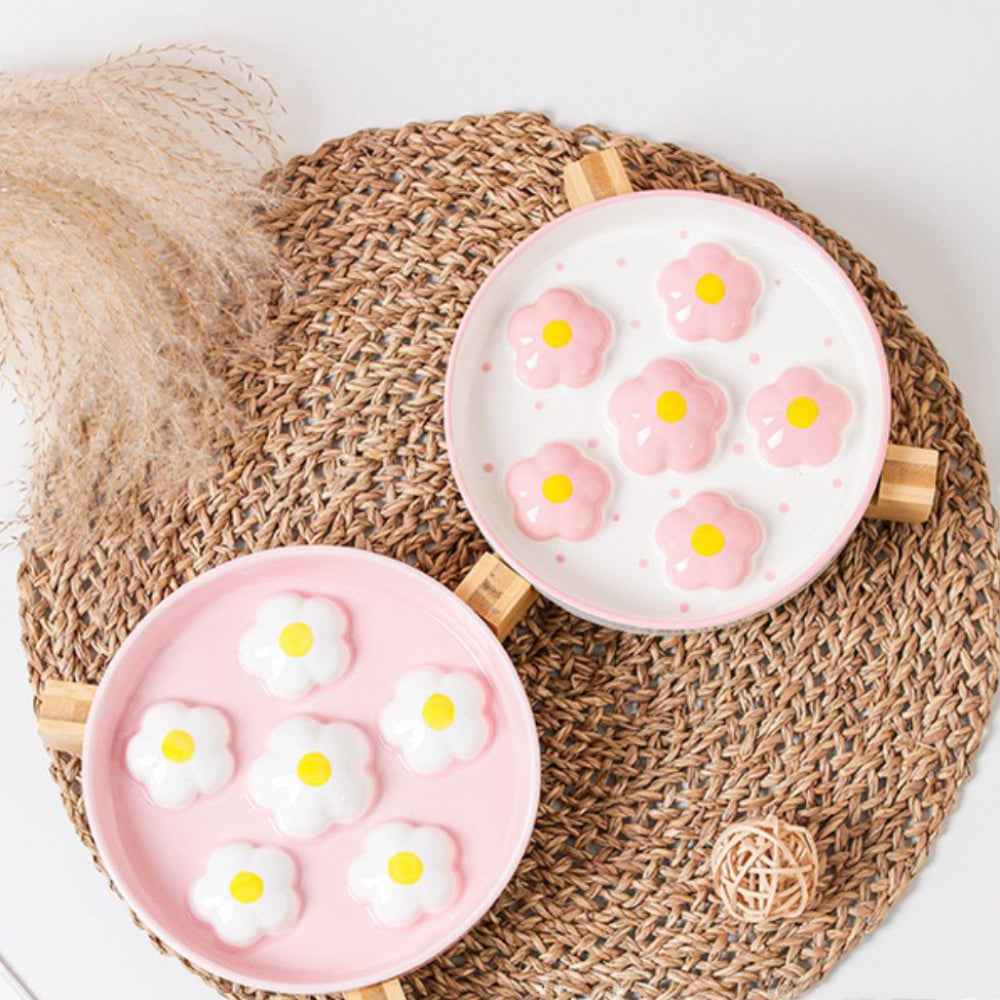 Ceramic Slow Feeder Bowl – 4 Colors, Suitable for Cats & Dogs