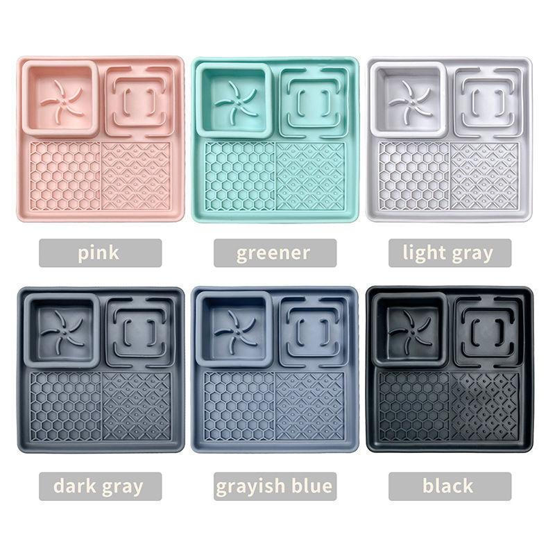 Pet Slow Feeder Mat, Licking Mat, Suitable for Cats and Dogs, Silicone Material, Dishwasher Safe - NoKa&AuroraStone