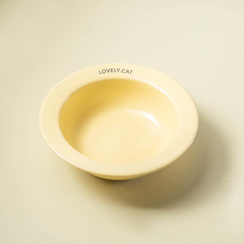 Pet Bowl ceramic dog cat bowl non-black chin cat dog food bowl drinking water Slow Food Bowl wholesale - NoKa&AuroraStone