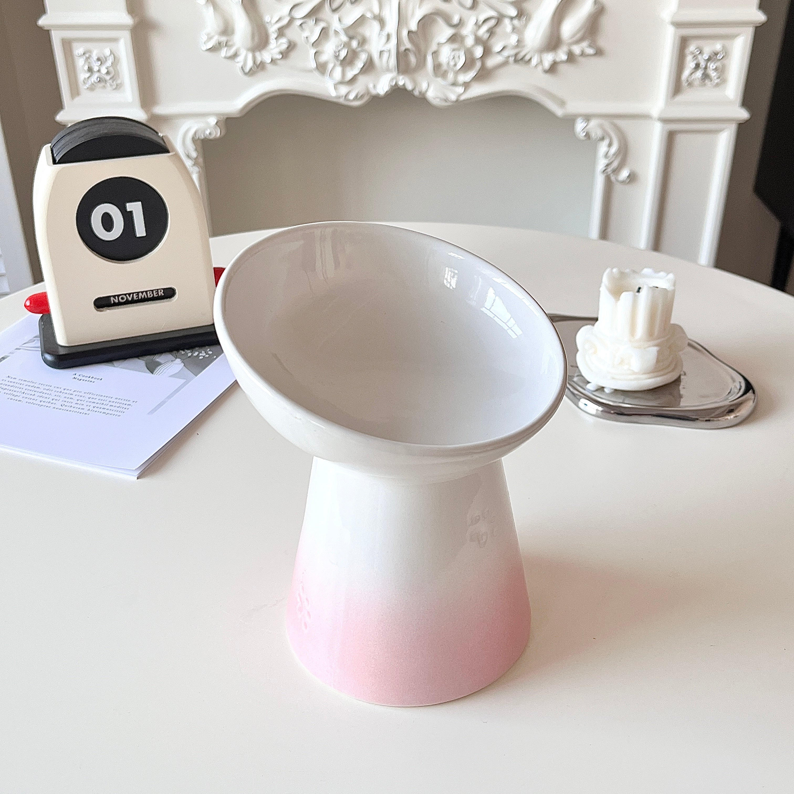 Elegant Ceramic Pet Dish – Safe, Durable, and Easy to Clean cat&dog