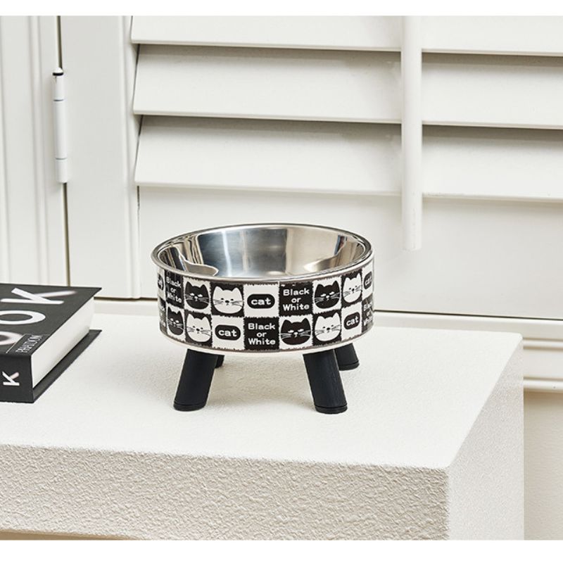 Whisker-Safe Elevated Pet Bowl | Stable Raised Stand & Durable Stainless Steel