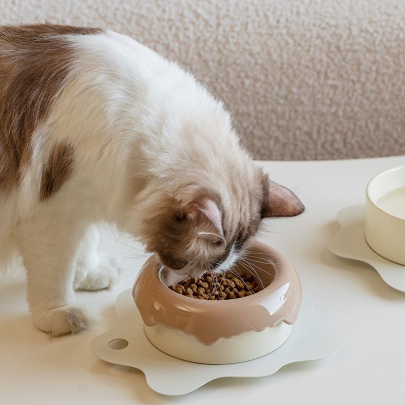3pcs Detachable 3-in-1 Donut Pet Bowl | Separate Food & Water • Easy-Clean • Non-Slip Base