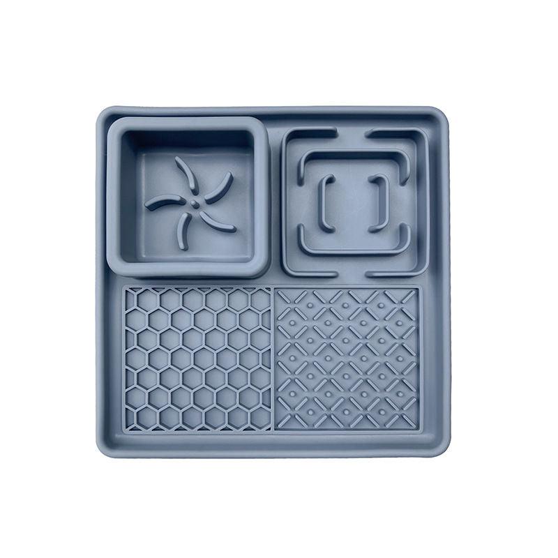 Pet Slow Feeder Mat, Licking Mat, Suitable for Cats and Dogs, Silicone Material, Dishwasher Safe - NoKa&AuroraStone
