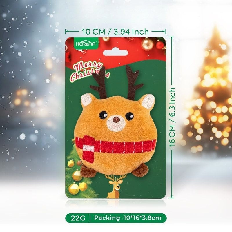 Christmas Cat Toy Gift Box – Plush Self-Play Toys with Catnip, Holiday Edition