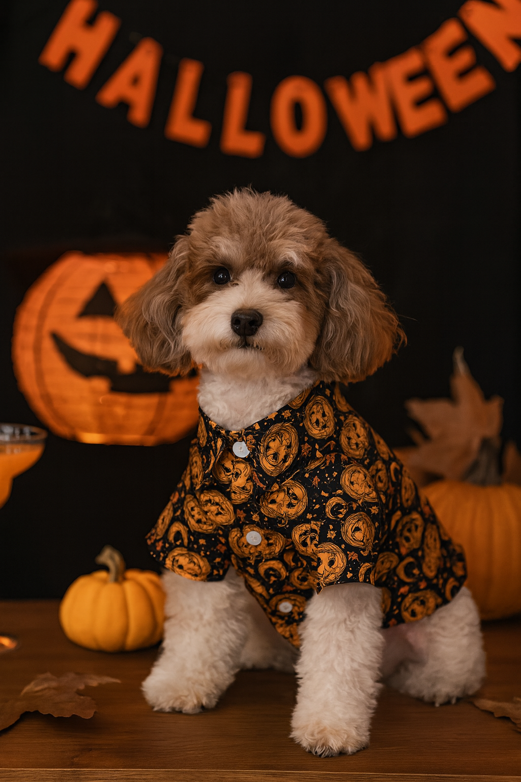 Halloween Pet Costume Shirt for Cats & Dogs – Funny Festive Outfit in Cotton