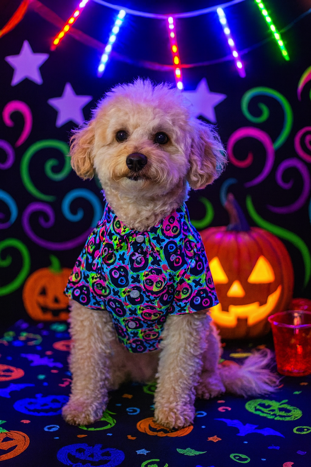 Halloween Pet Costume Shirt for Cats & Dogs – Funny Festive Outfit in Cotton