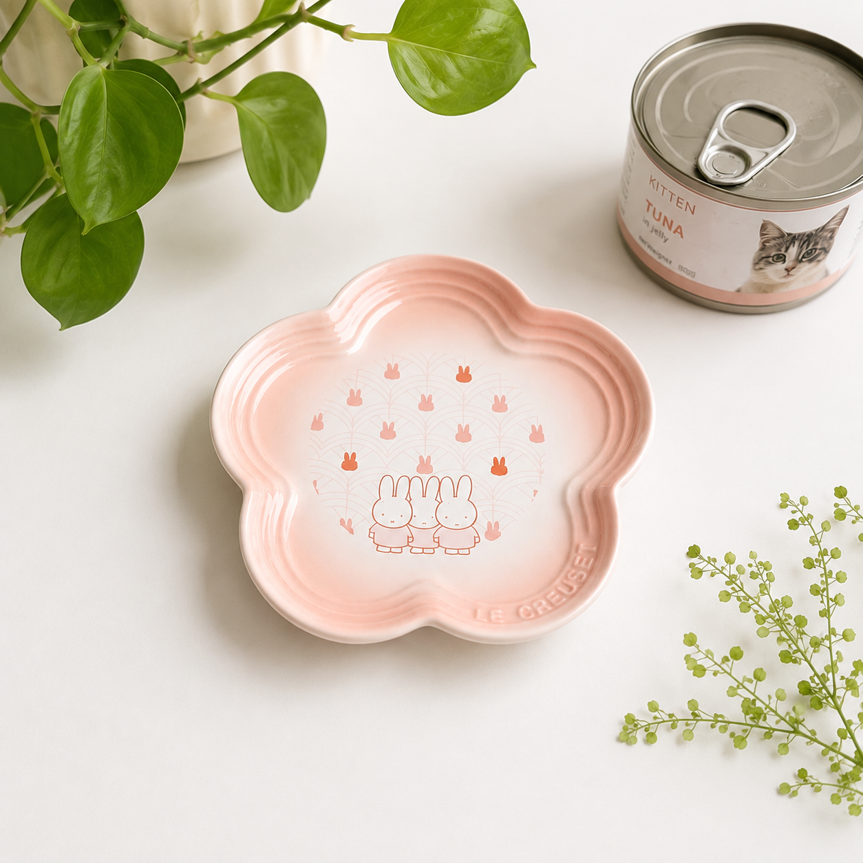 6-Inch Ceramic Pet Plate for Cats & Small Dogs