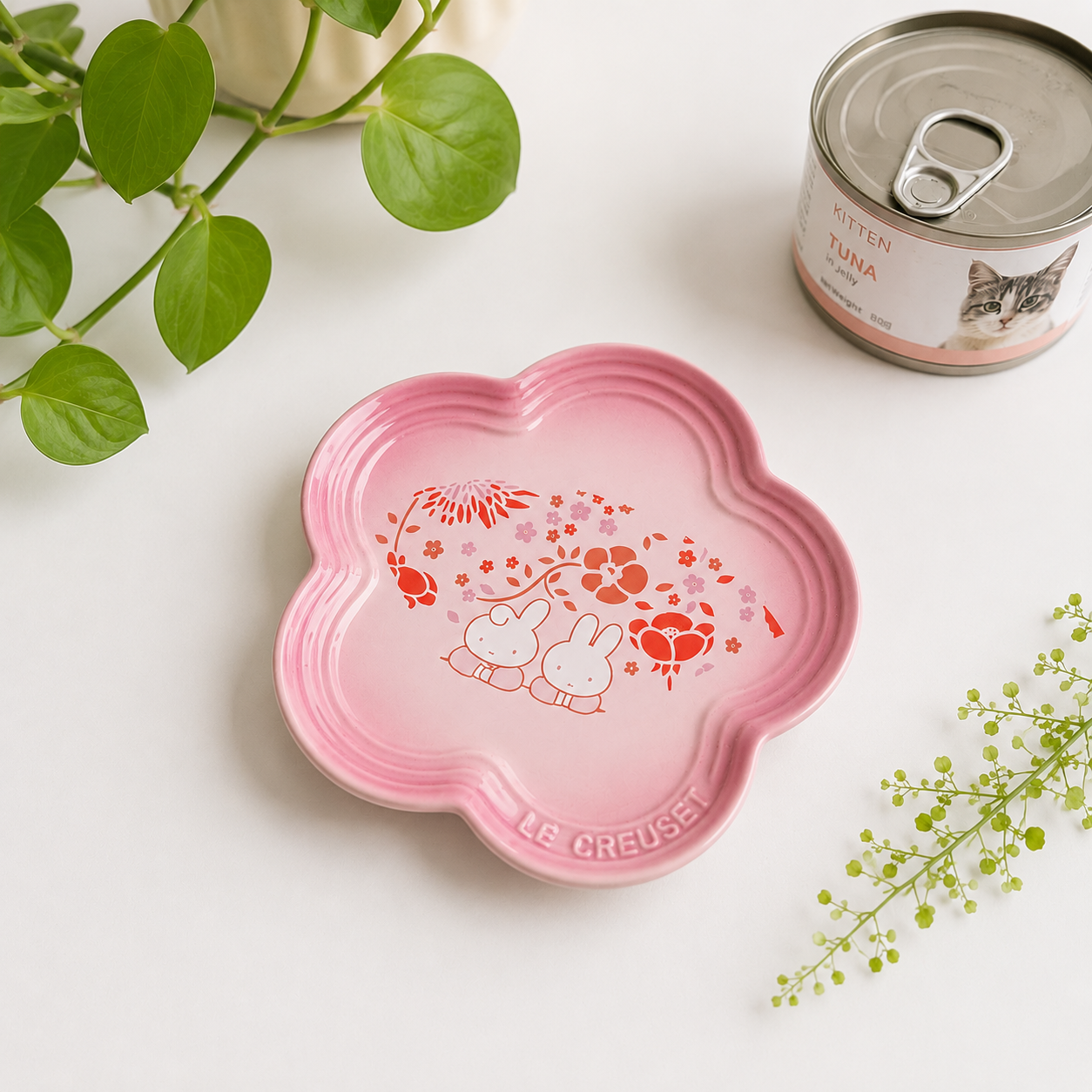 6-Inch Ceramic Pet Plate for Cats & Small Dogs