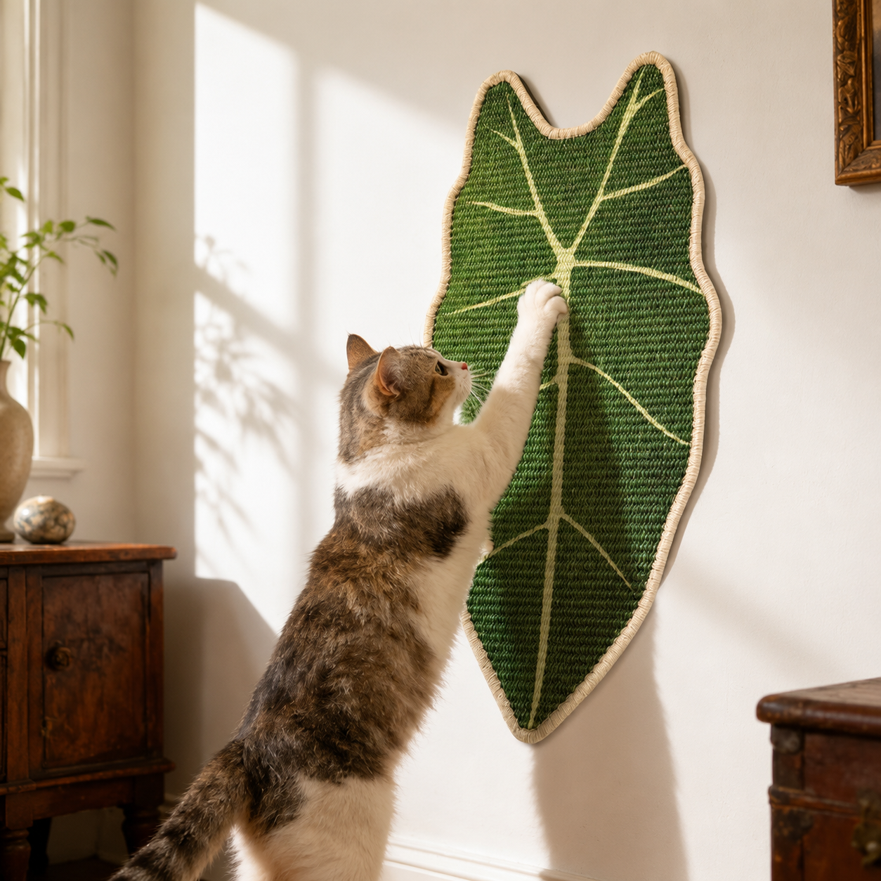 Self-Adhesive Sisal Cat Scratching Pad – Durable No-Shed Cat Scratch Mat