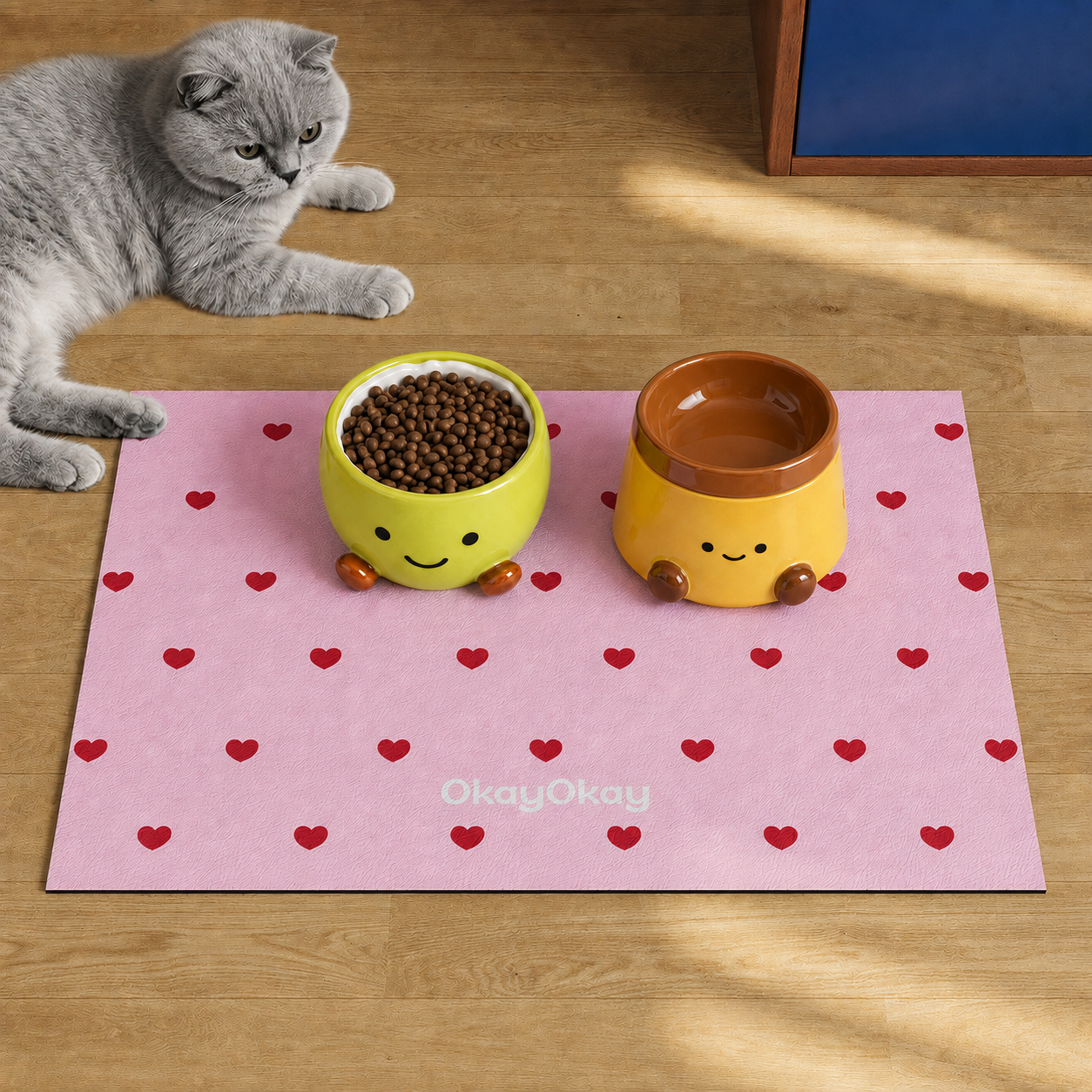 Absorbent Pet Feeding Mat – Non-Slip, Easy-Clean Placemat for Cats & Dogs