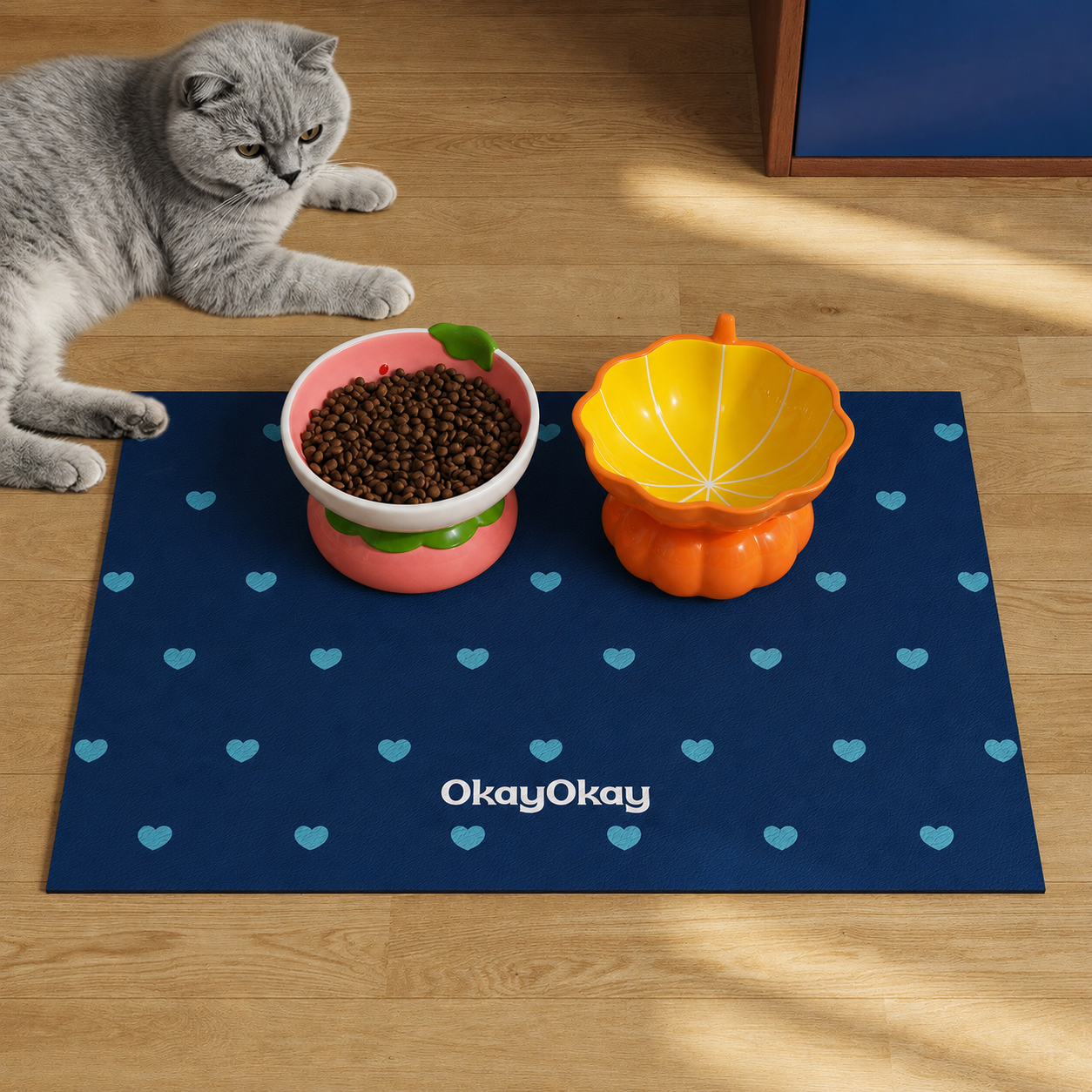 Absorbent Pet Feeding Mat – Non-Slip, Easy-Clean Placemat for Cats & Dogs