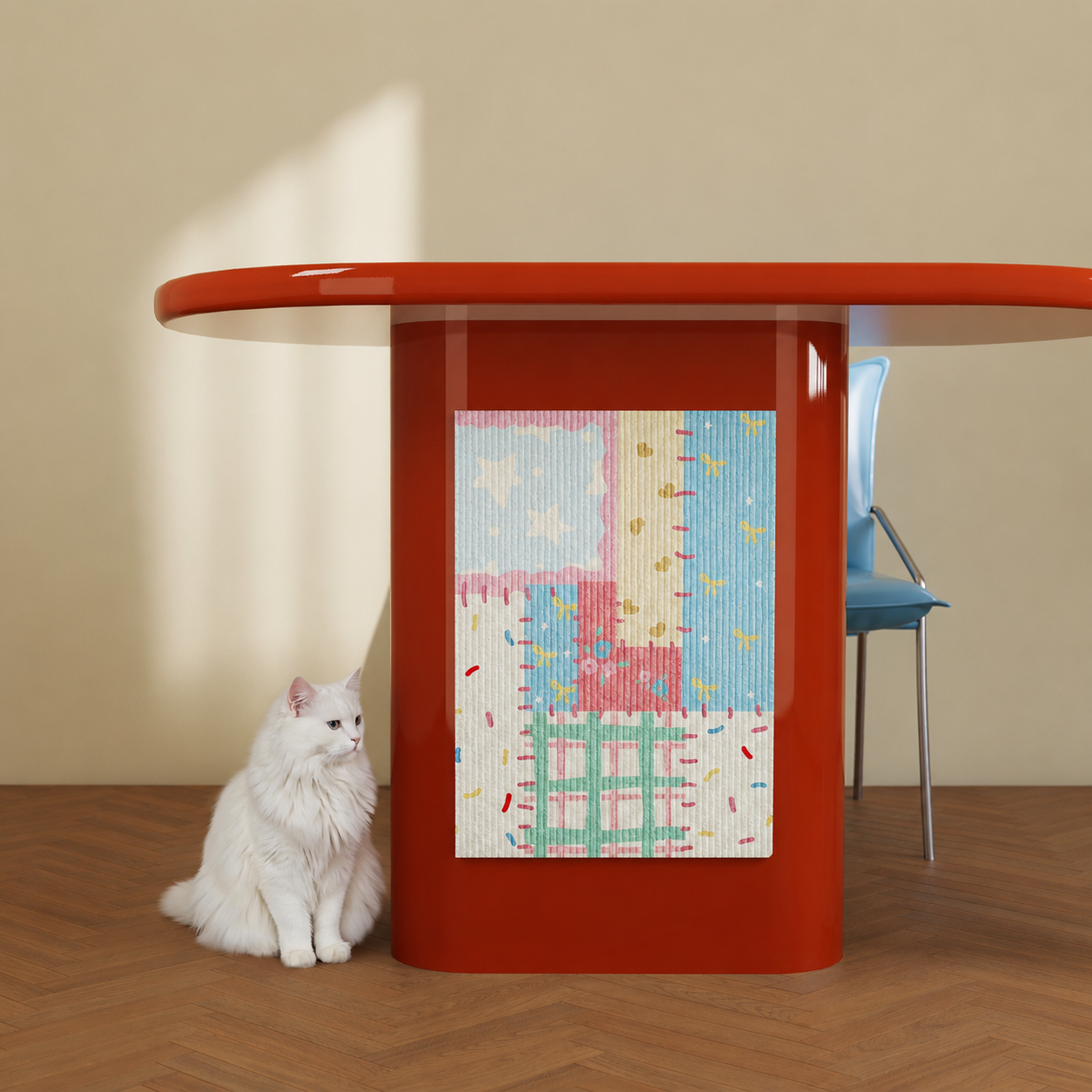 Heavy-Duty Self-Adhesive Cat Scratch Mat – Thick Furniture & Wall Protector