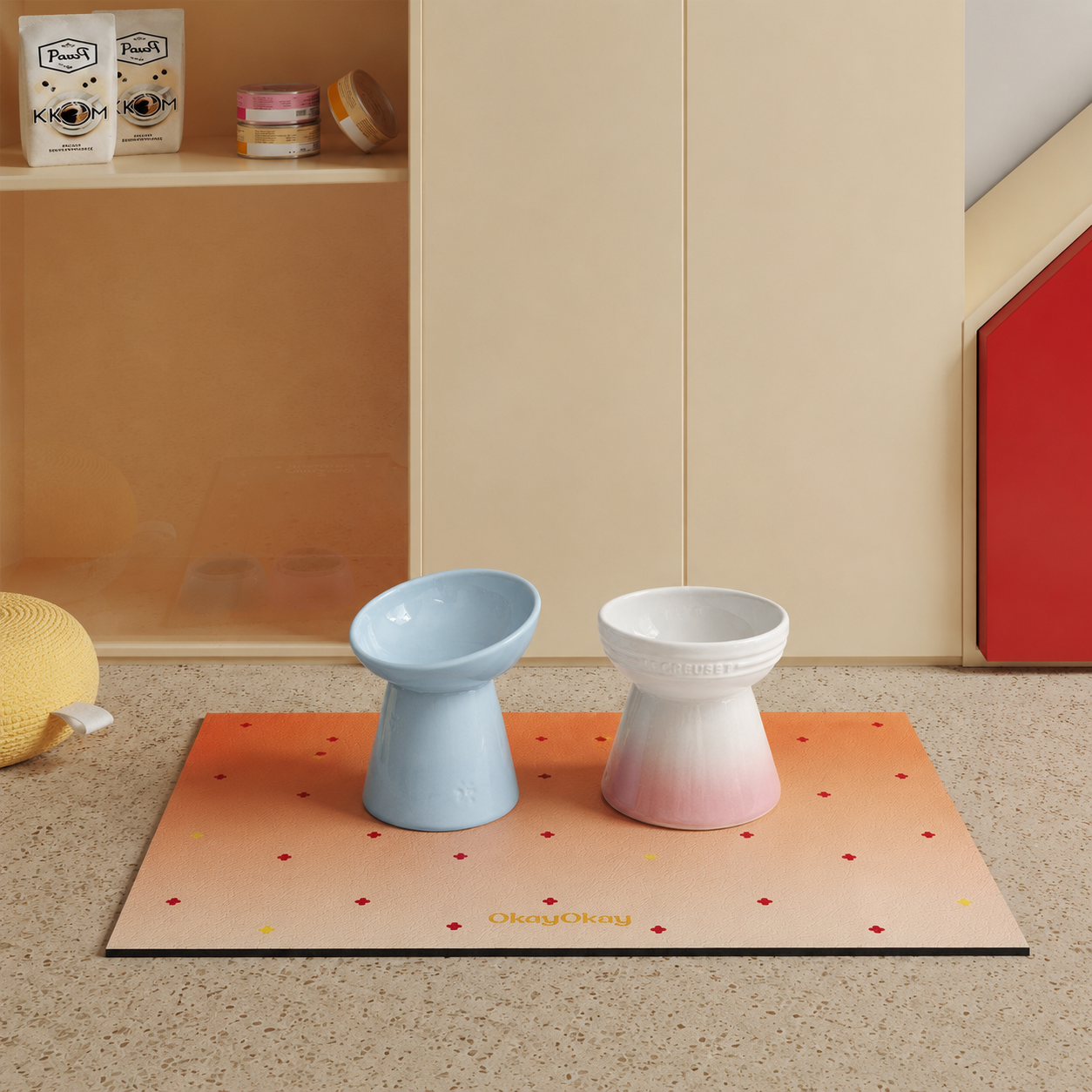 Absorbent Pet Feeding Mat – Non-Slip, Easy-Clean Food Mat for Cats & Dogs