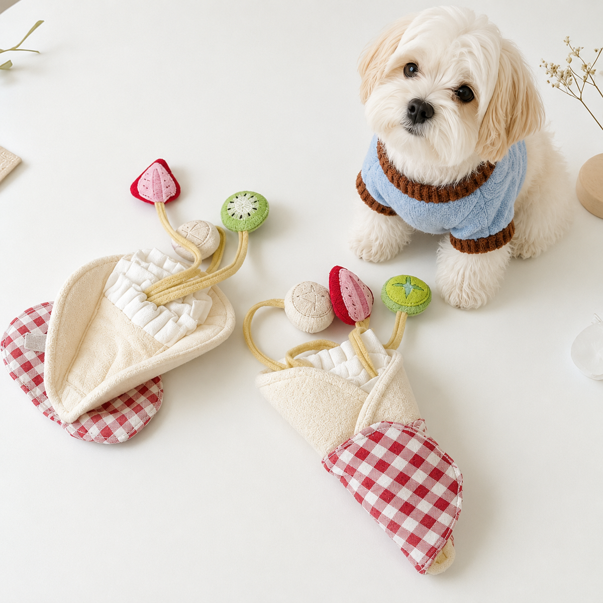 Pancake Snuffle Toy for Cats & Dogs – Interactive Squeaky Nosework Puzzle Toy