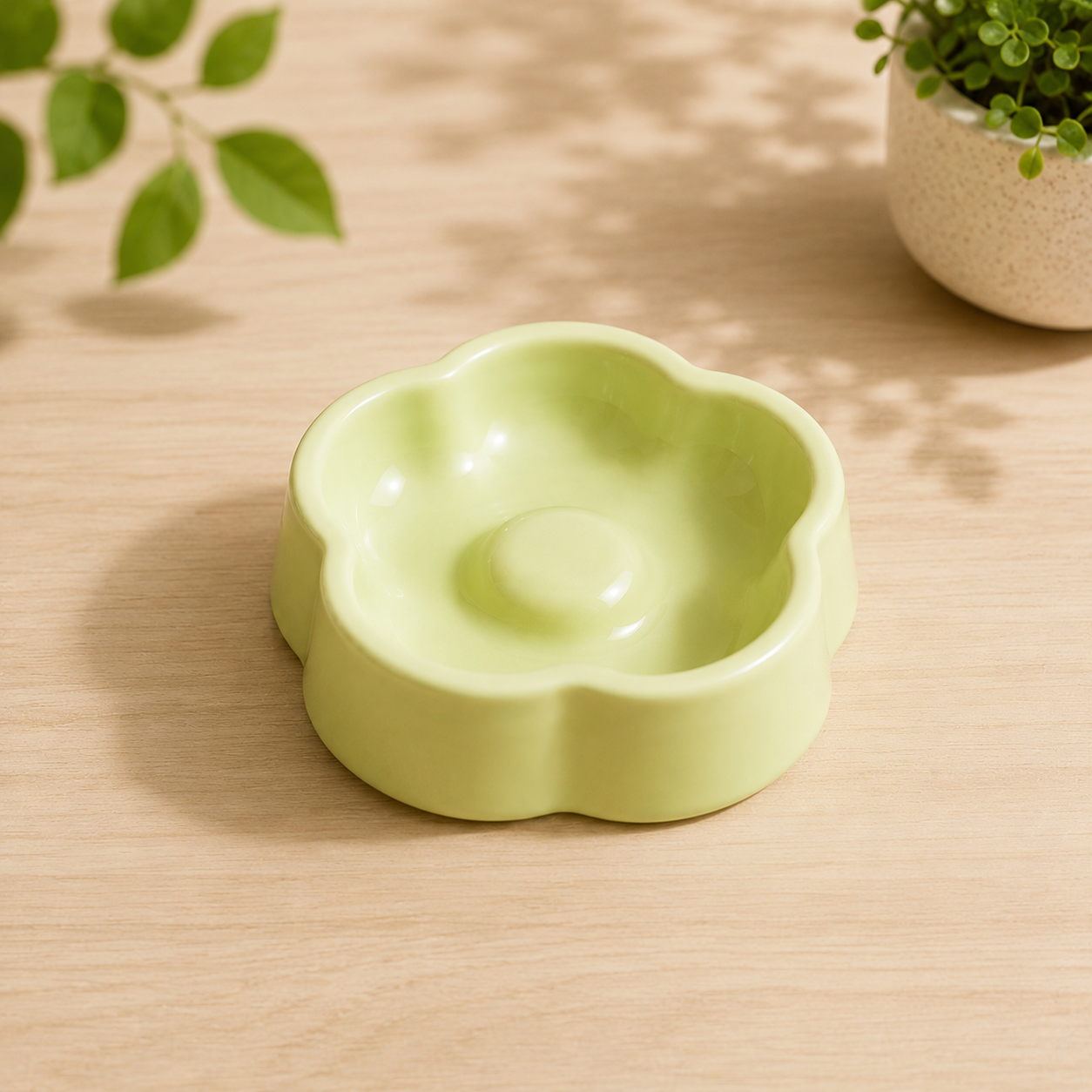 Ceramic Slow Feeder Bowl for Cats & Small Dogs