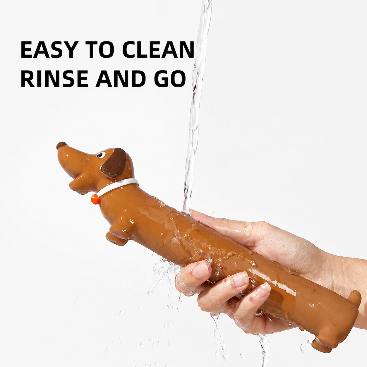 Dachshund Latex Dog Toy – Squeaky Chew Toy for Puppies & Small Dogs