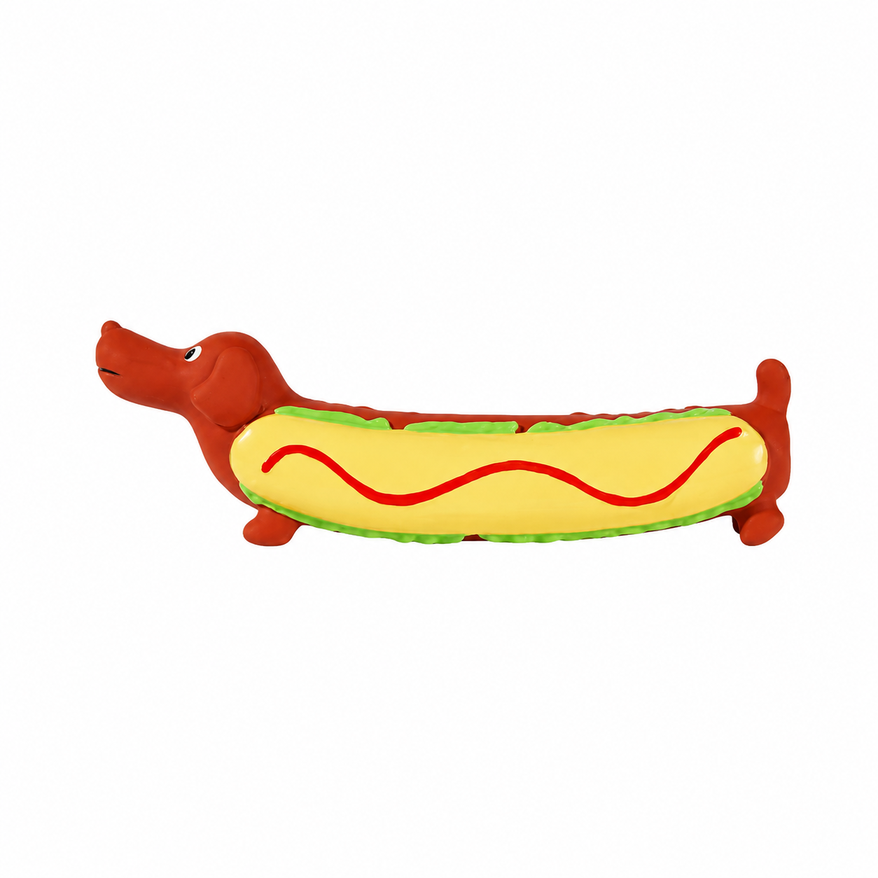 Dachshund Latex Dog Toy – Squeaky Chew Toy for Puppies & Small Dogs