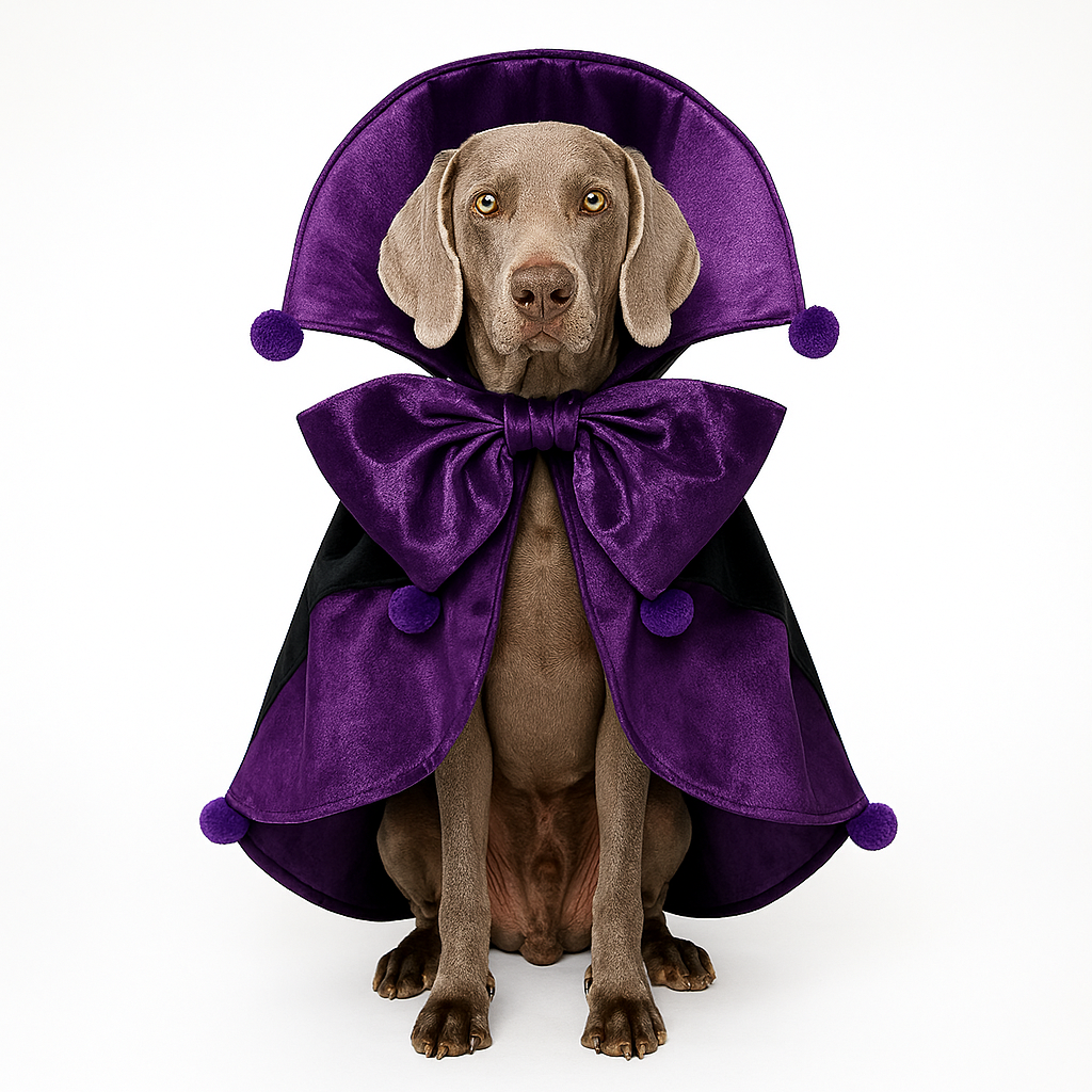 Halloween Wizard Cloak for Pets – Magical Cosplay Cape Costume for Dogs
