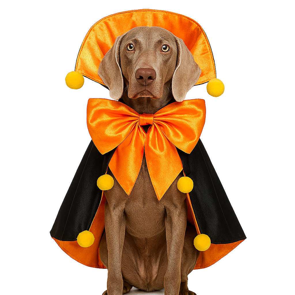 Halloween Wizard Cloak for Pets – Magical Cosplay Cape Costume for Dogs