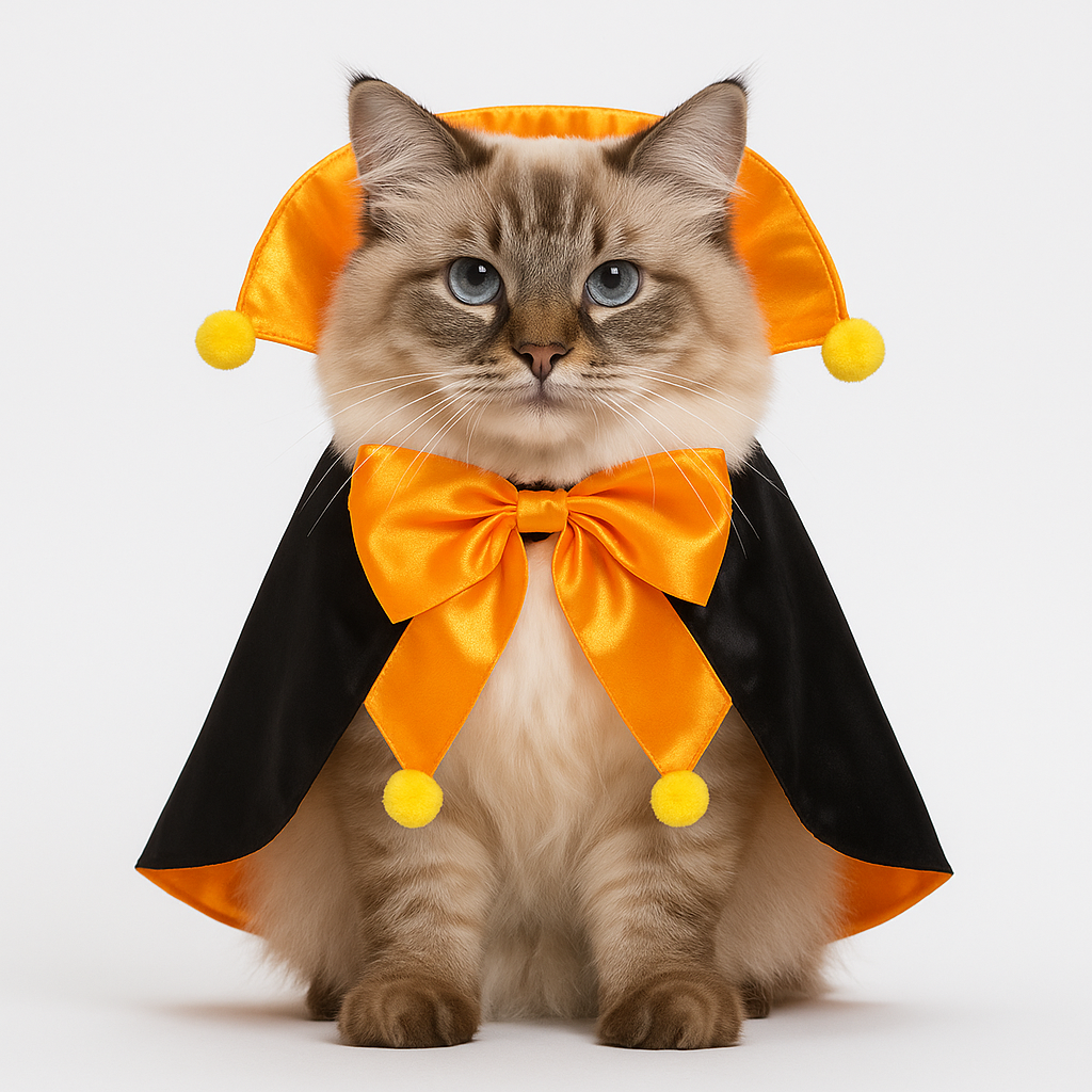 Halloween Wizard Cloak for Pets – Magical Cosplay Cape Costume for Dogs