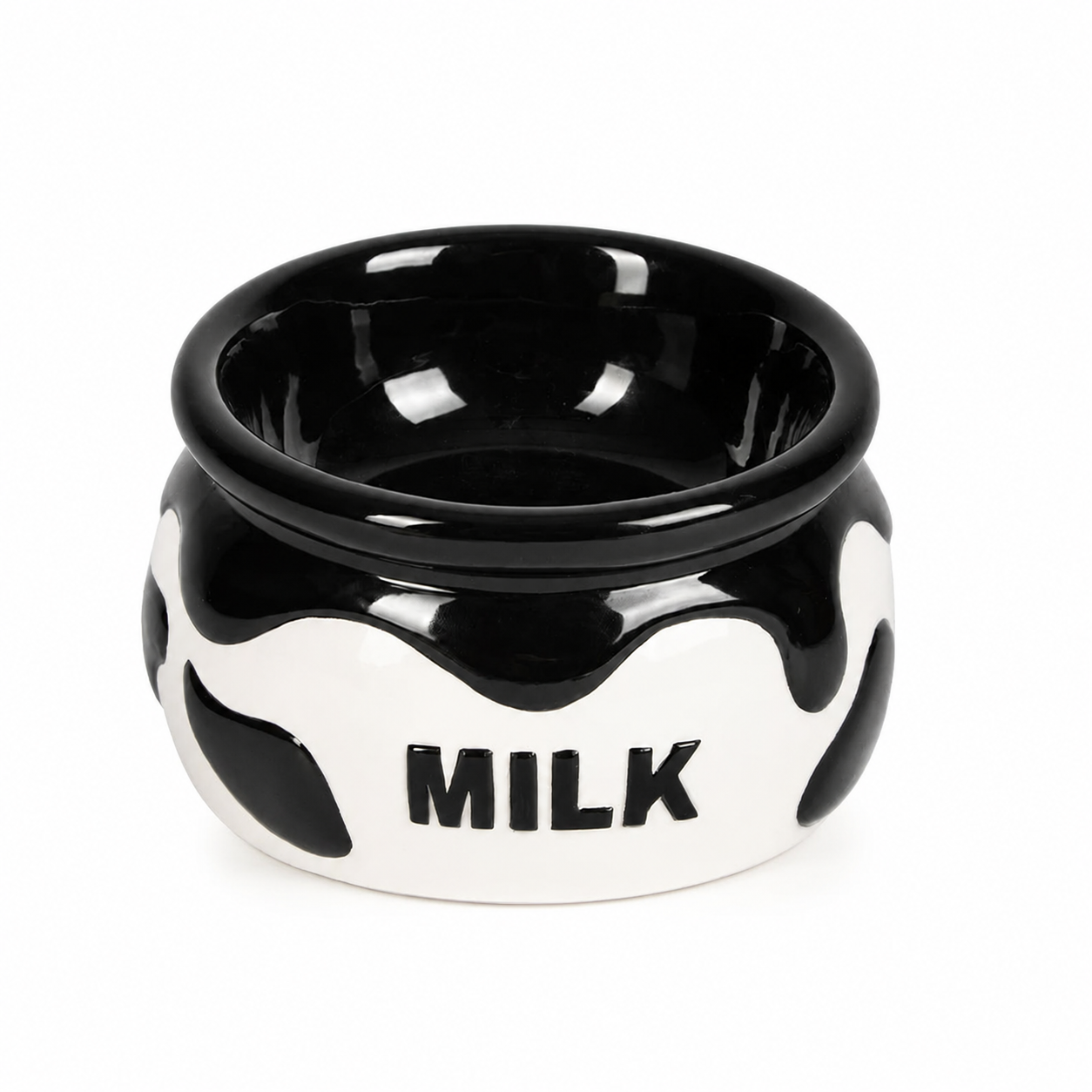 Tilted Ceramic Elevated Cat Bowl – view 6