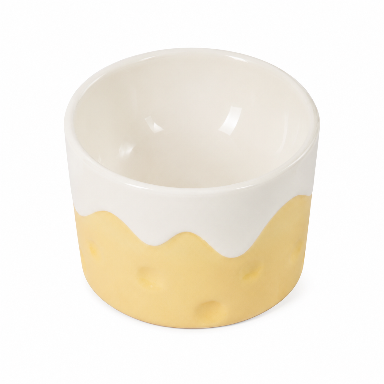 Tilted Ceramic Elevated Cat Bowl – view 8