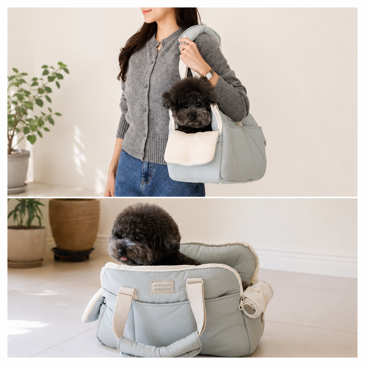 Lightweight Single-Shoulder Pet Carrier – For Cats & Small Dogs Up to 10kg