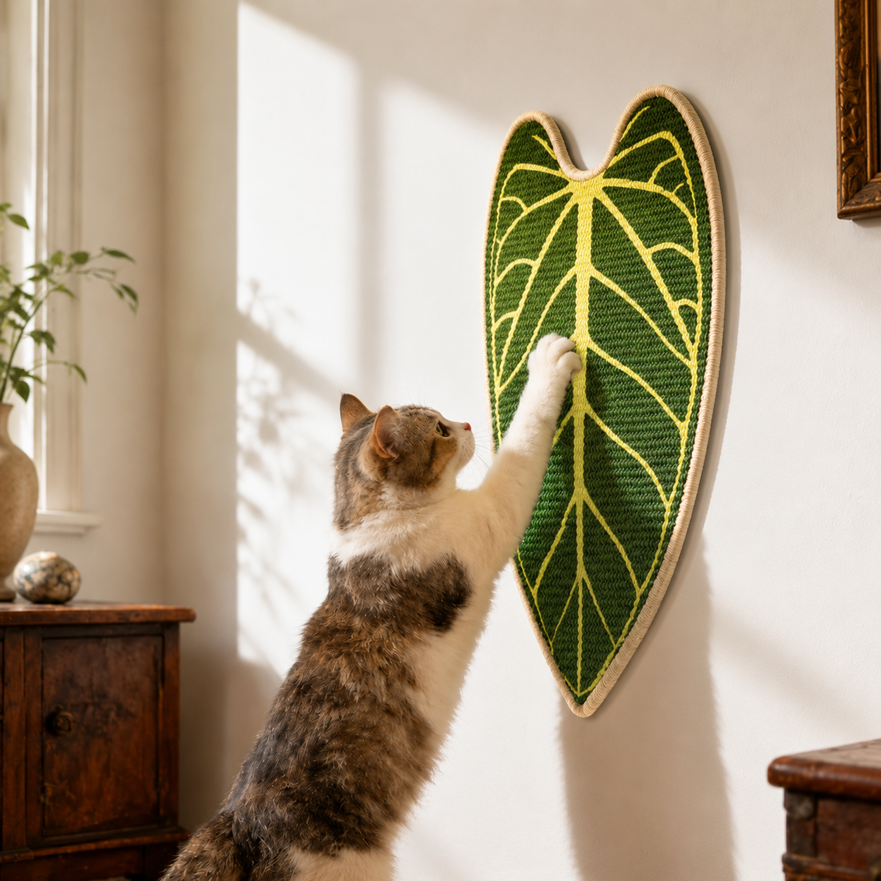 Self-Adhesive Sisal Cat Scratching Pad – Durable No-Shed Cat Scratch Mat
