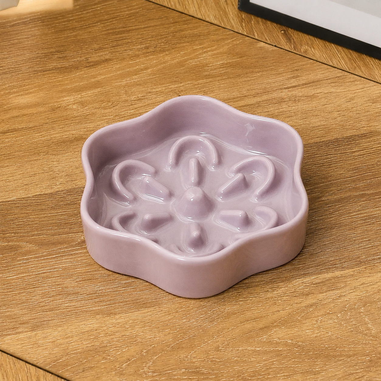 Ceramic Slow Feeder Bowl for Cats & Small Dogs – Low-Difficulty Slow Feeding Bowl