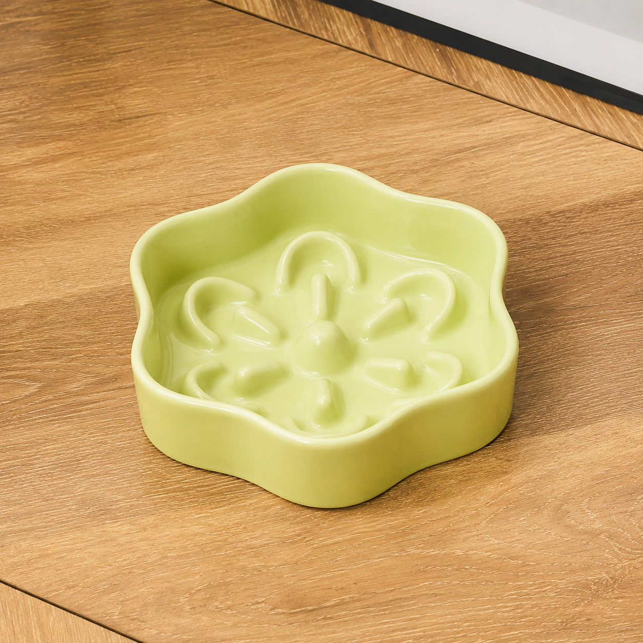 Ceramic Slow Feeder Bowl for Cats & Small Dogs – Low-Difficulty Slow Feeding Bowl