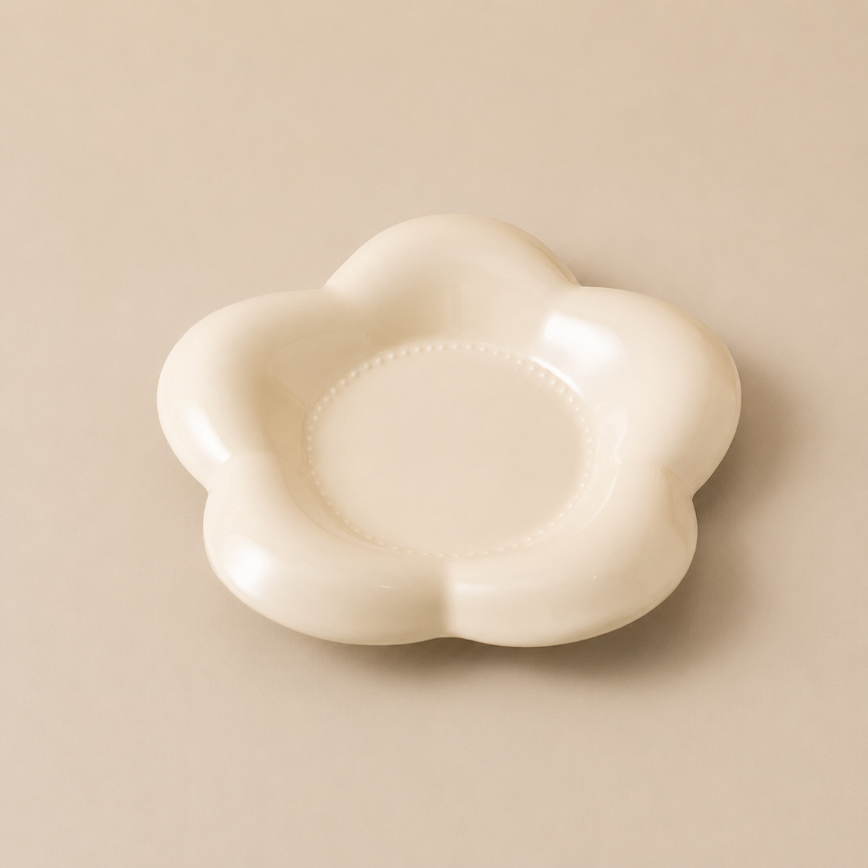 6-Inch Ceramic Pet Plate for Cats & Small Dogs – Compatible with Elevated Wooden Stands