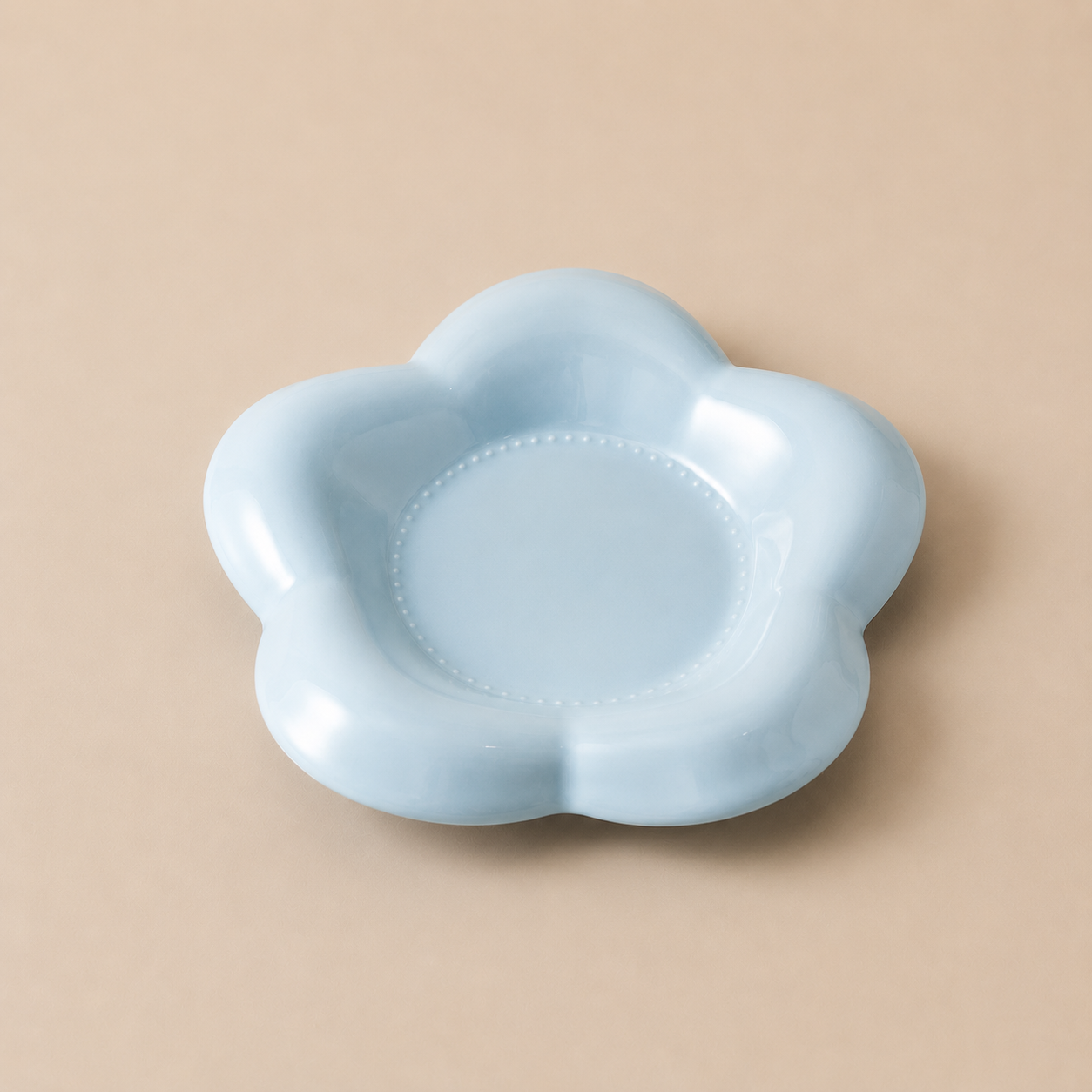 6-Inch Ceramic Pet Plate for Cats & Small Dogs – Compatible with Elevated Wooden Stands