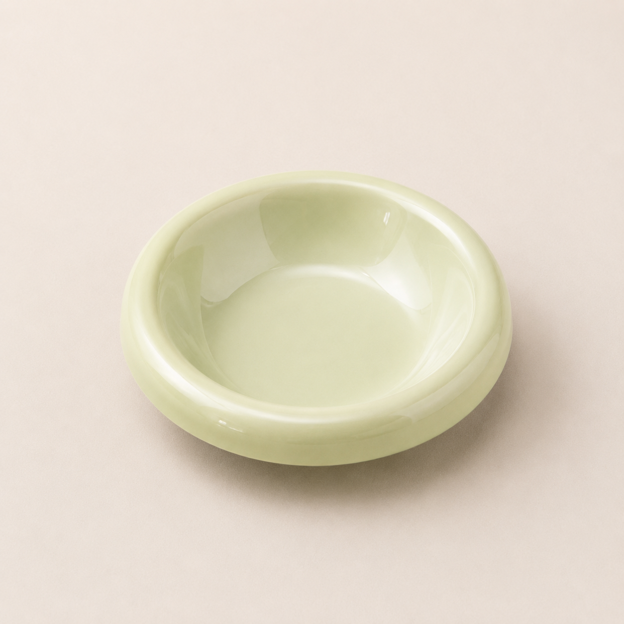 6-Inch Ceramic Pet Plate for Cats & Small Dogs – Compatible with Elevated Wooden Stands