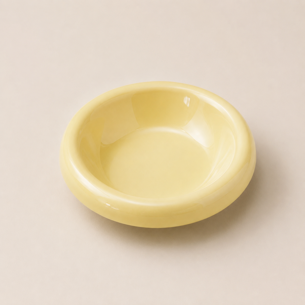 6-Inch Ceramic Pet Plate for Cats & Small Dogs – Compatible with Elevated Wooden Stands