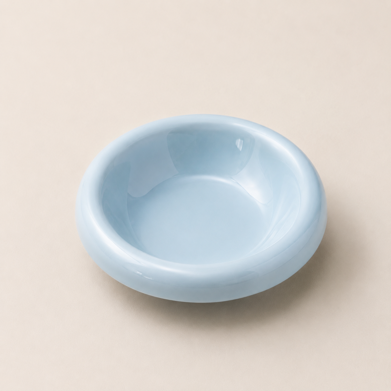 6-Inch Ceramic Pet Plate for Cats & Small Dogs – Compatible with Elevated Wooden Stands
