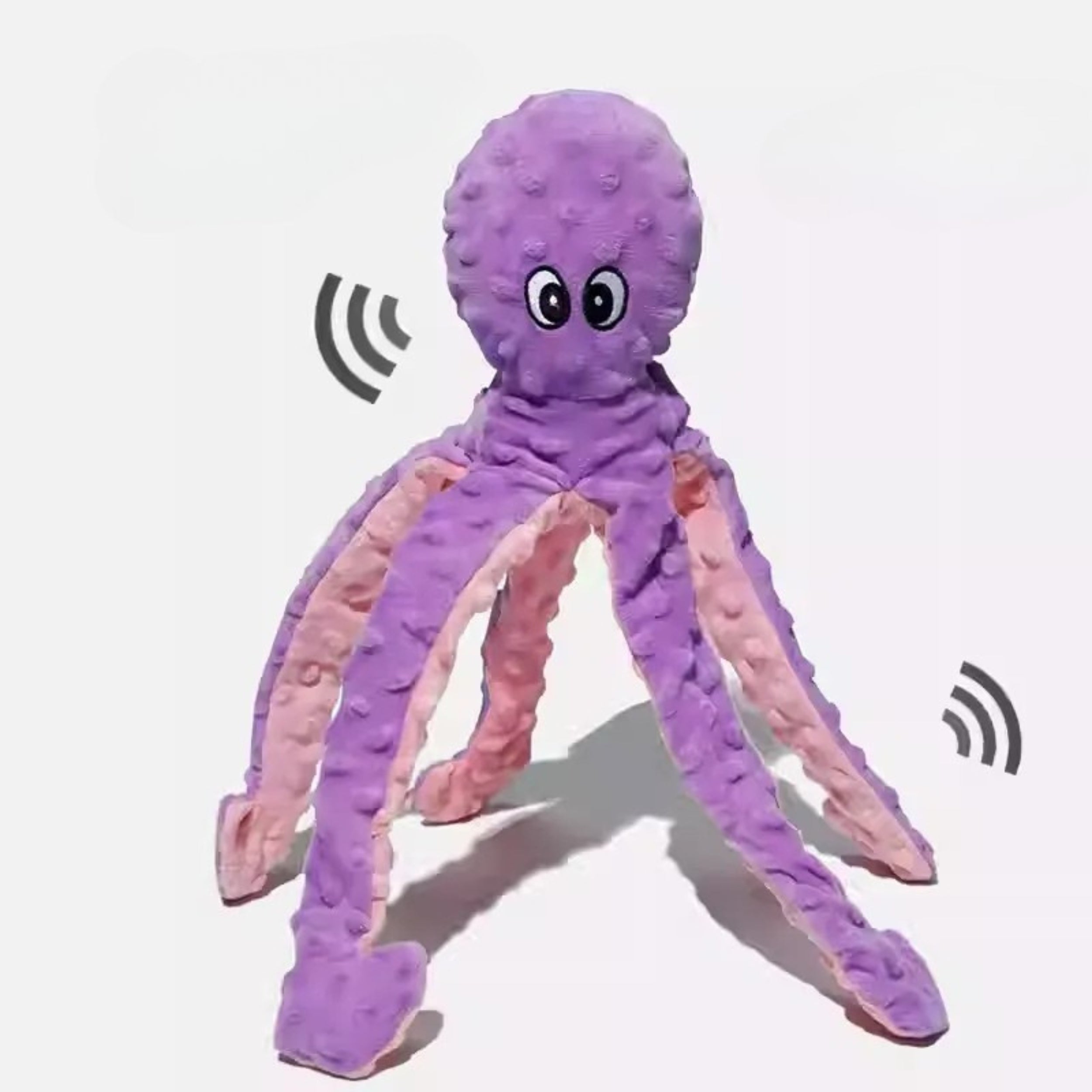 Large Plush Octopus Dog Toy – BB Squeaker and Chew Toy for Pets