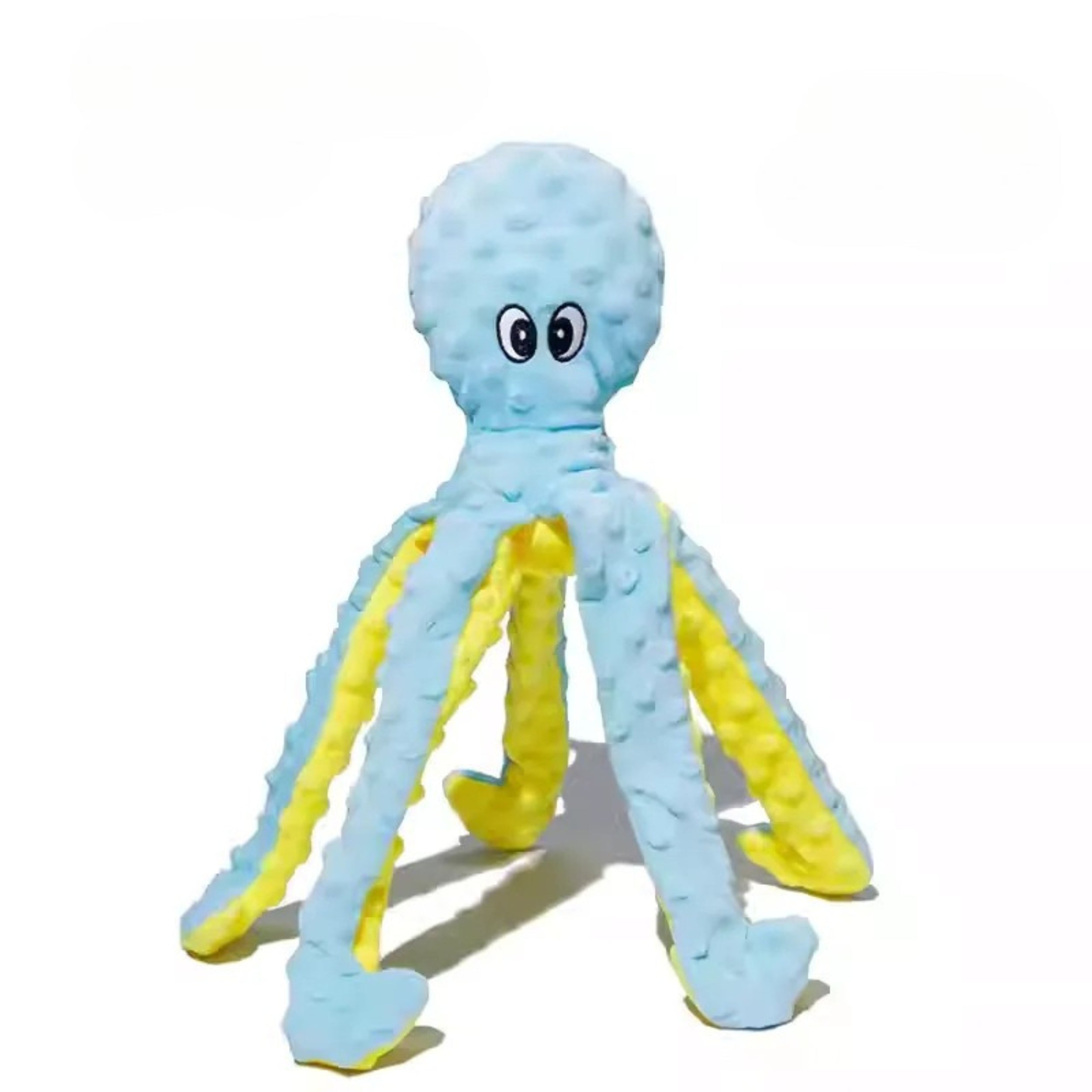 Large Plush Octopus Dog Toy – BB Squeaker and Chew Toy for Pets