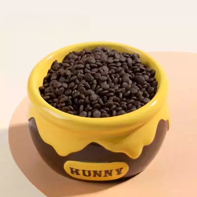 Tilted Ceramic Elevated Cat Bowl