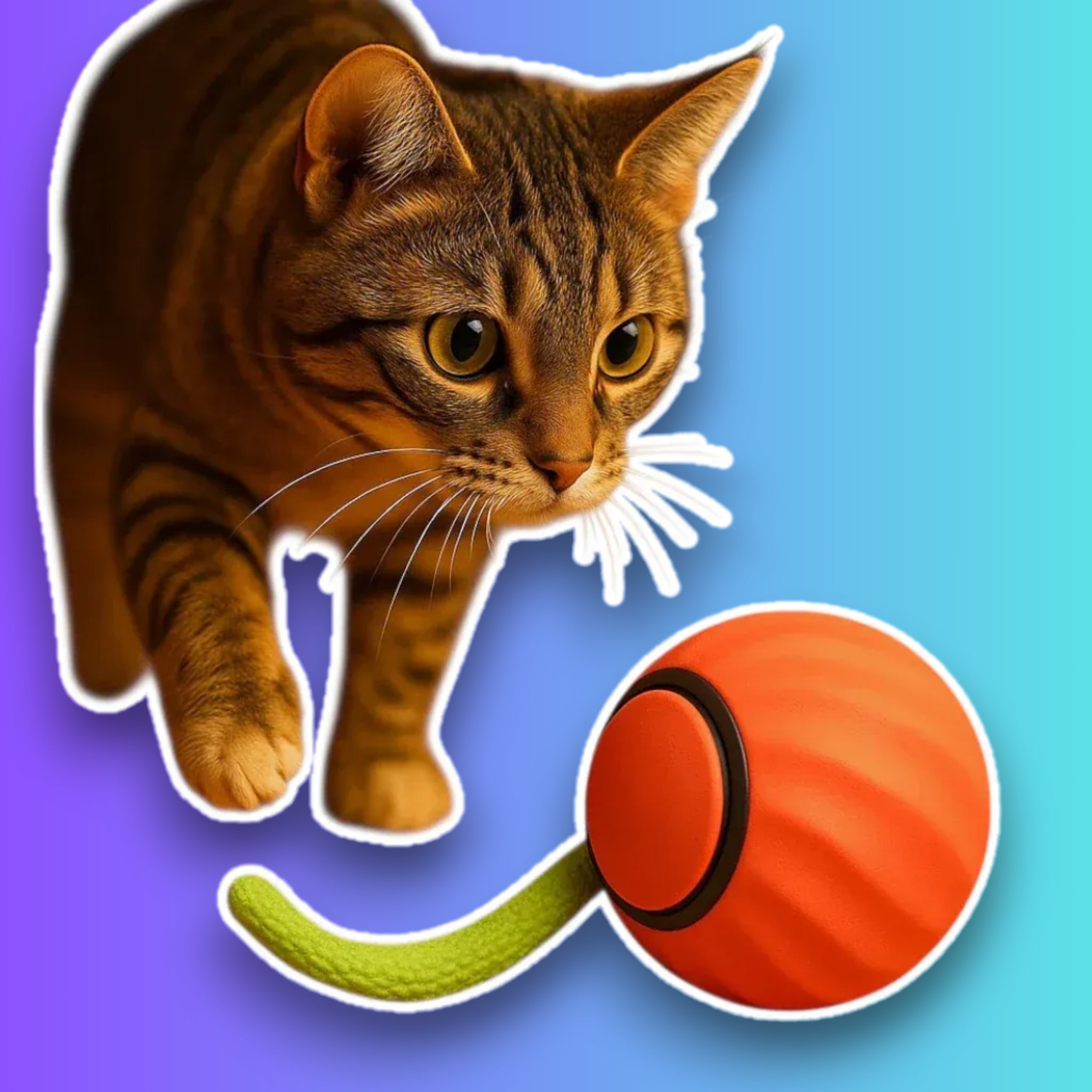 Pawsome Chaser – Smart Interactive Cat Toy Ball | Automatic Rolling, USB Rechargeable, Boredom Buster