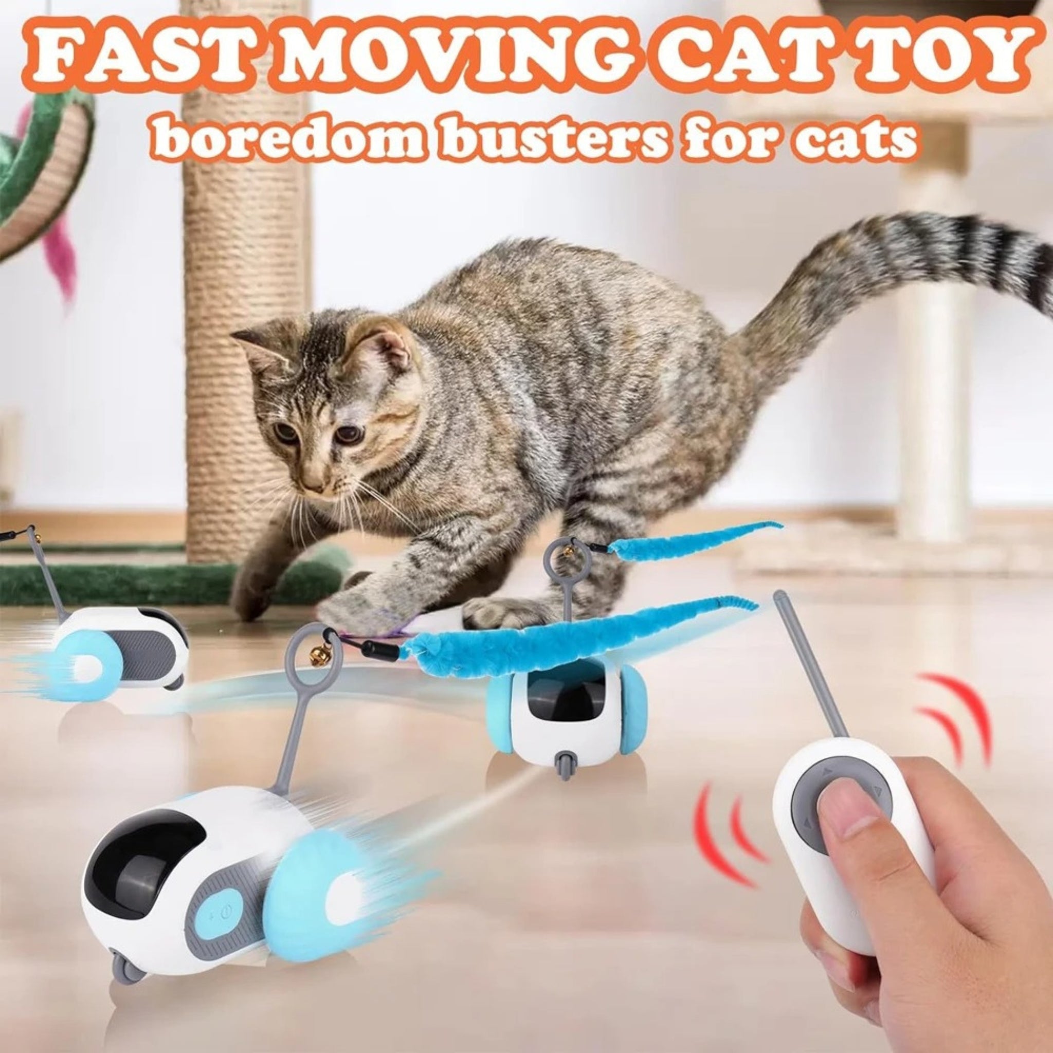 Smart Moving Toy Car for Cats & Dogs
