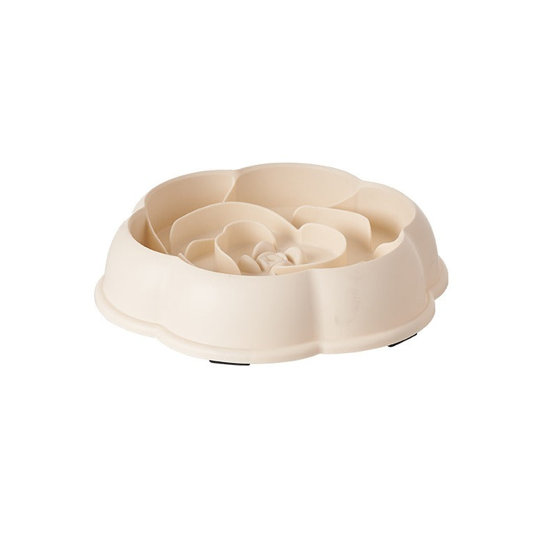 Flower Maze Slow Feeder Bowl – Anti-Choke, Durable PP Dish for Dogs