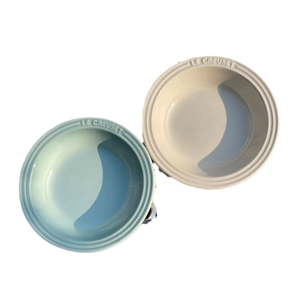 Blogger-Favorite Ceramic Macaron-Colored 15cm Round Dish, Perfect for Everyday Use by Cats and Dogs