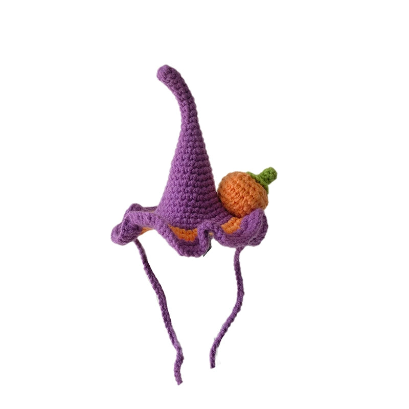 Halloween Pet Knit Collar – Handmade Cozy Neckwear for Cats & Dogs | Holiday Costume Scarf