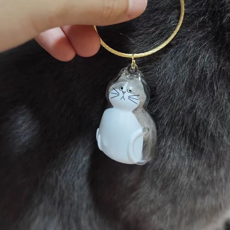 Cat Fur Keepsake Pendant – Creative Pet Hair Storage Decoration for Cat Lovers