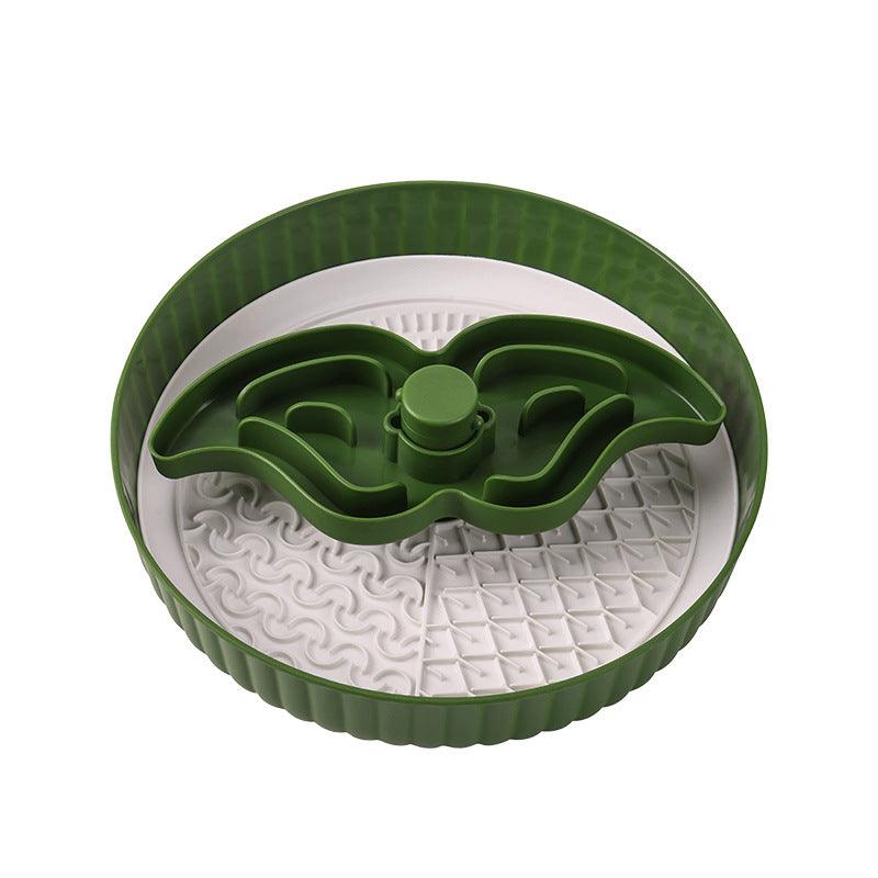 Pet slow food bowl two-in-one Suitable for cats and small dogs, designed for intelligence development and preventing vomiting. - NoKa&AuroraStone