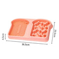 Pet Slow Food Bowl Slow Food Bowl for Dogs Anti-Tipped Cat Lick Pad Pet Double Bowl Dog Eatware Pet Dinner Plate - NoKa&AuroraStone
