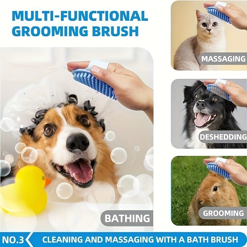 6-Piece Pet Grooming Set – Dog Bath Towel, Hair-Drying Glove & Cleaning Mitts
