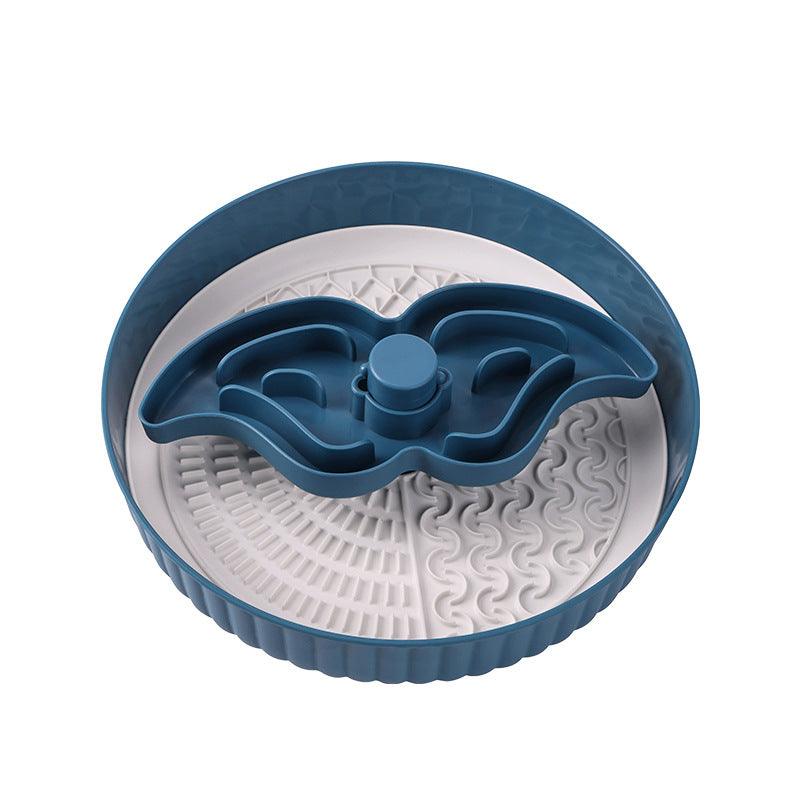 Pet slow food bowl two-in-one Suitable for cats and small dogs, designed for intelligence development and preventing vomiting. - NoKa&AuroraStone