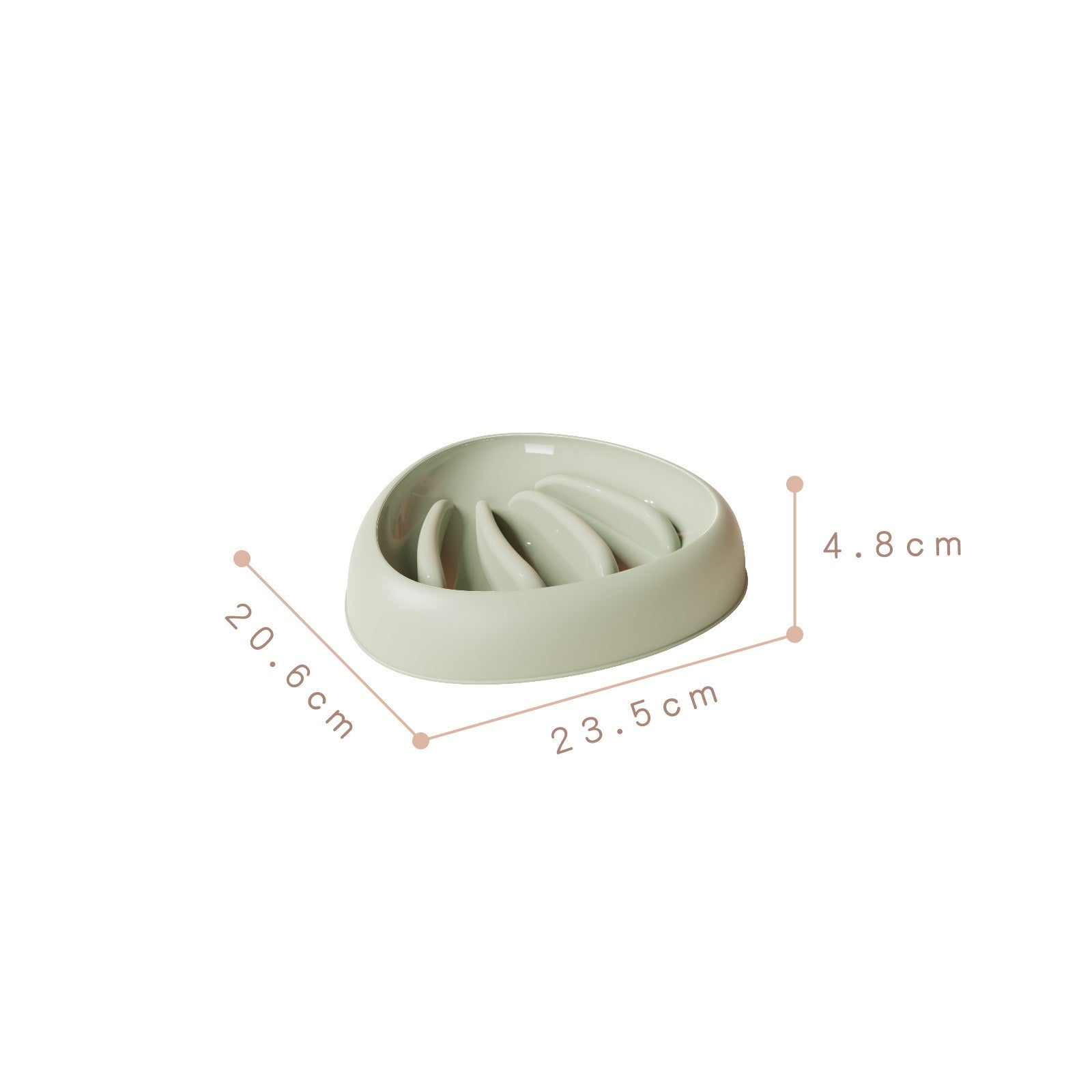 Durable Slow Feeder Bowl for Medium Dogs