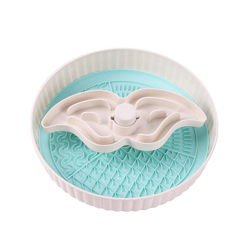 Pet slow food bowl two-in-one Suitable for cats and small dogs, designed for intelligence development and preventing vomiting. - NoKa&AuroraStone
